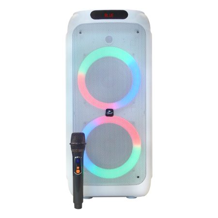 9569 - flaming Poer Bass 10" White