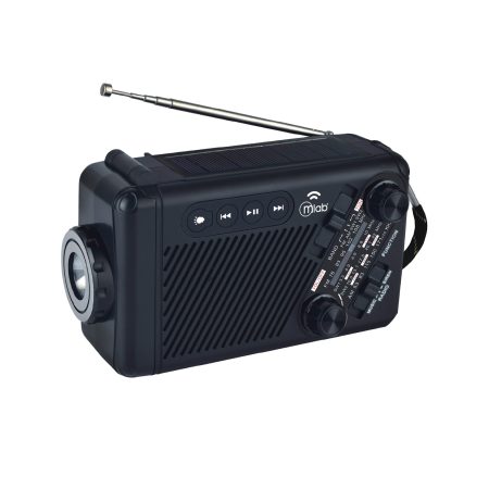 9585 - Radio Emergency Alert Incident Rechargeable Dinamo Solar / Black