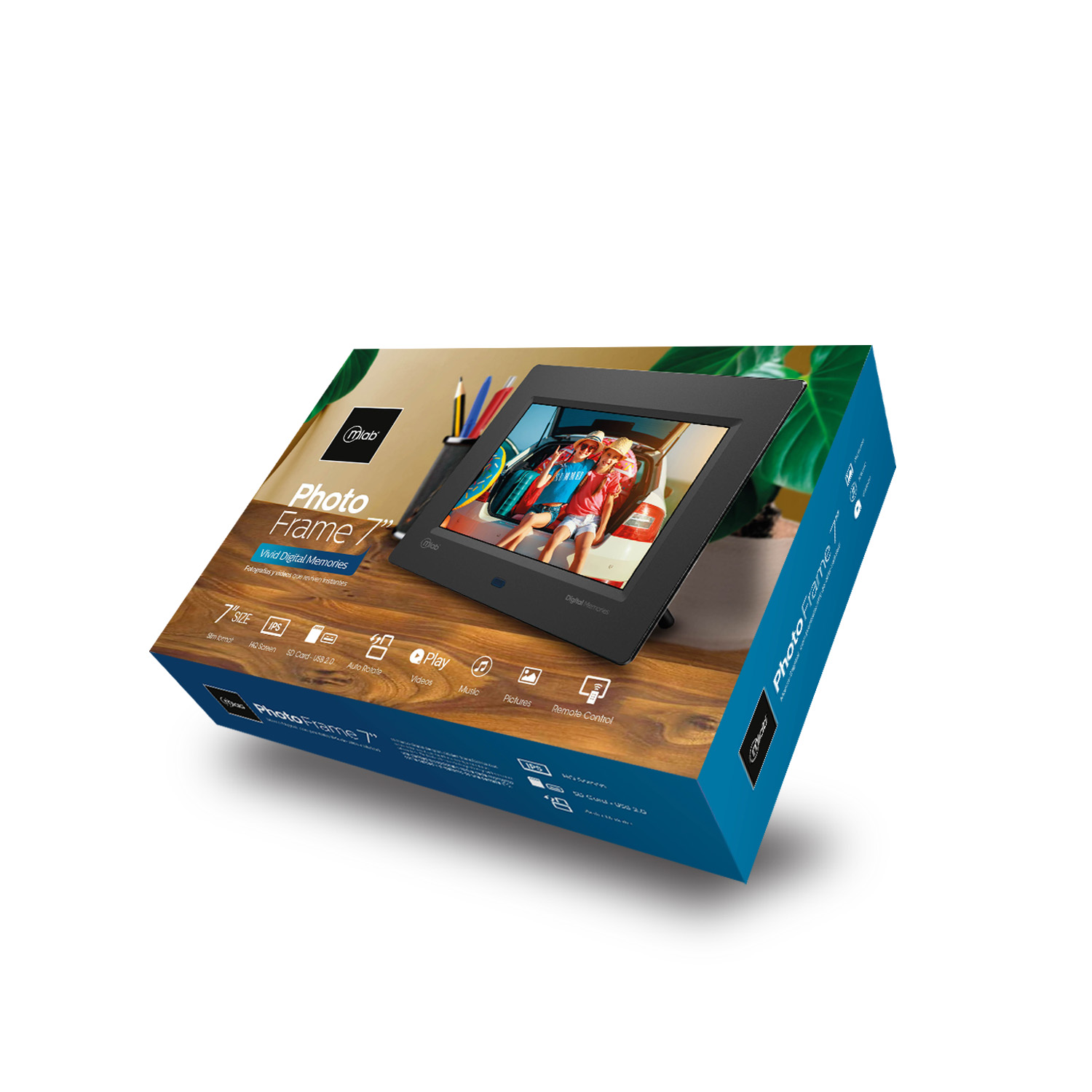 9590 - Photo Frame 7" Digital Memories PF700U - Image 9