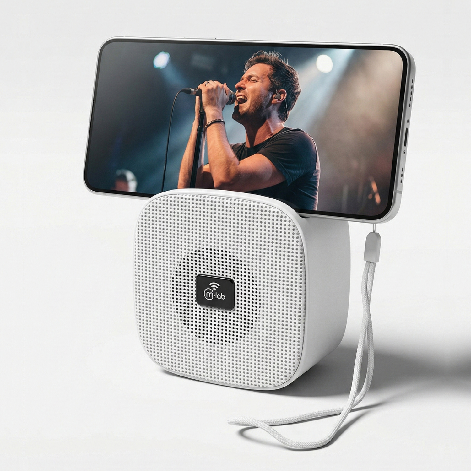 9675 - Mini Flaming Cube - White - Image 5