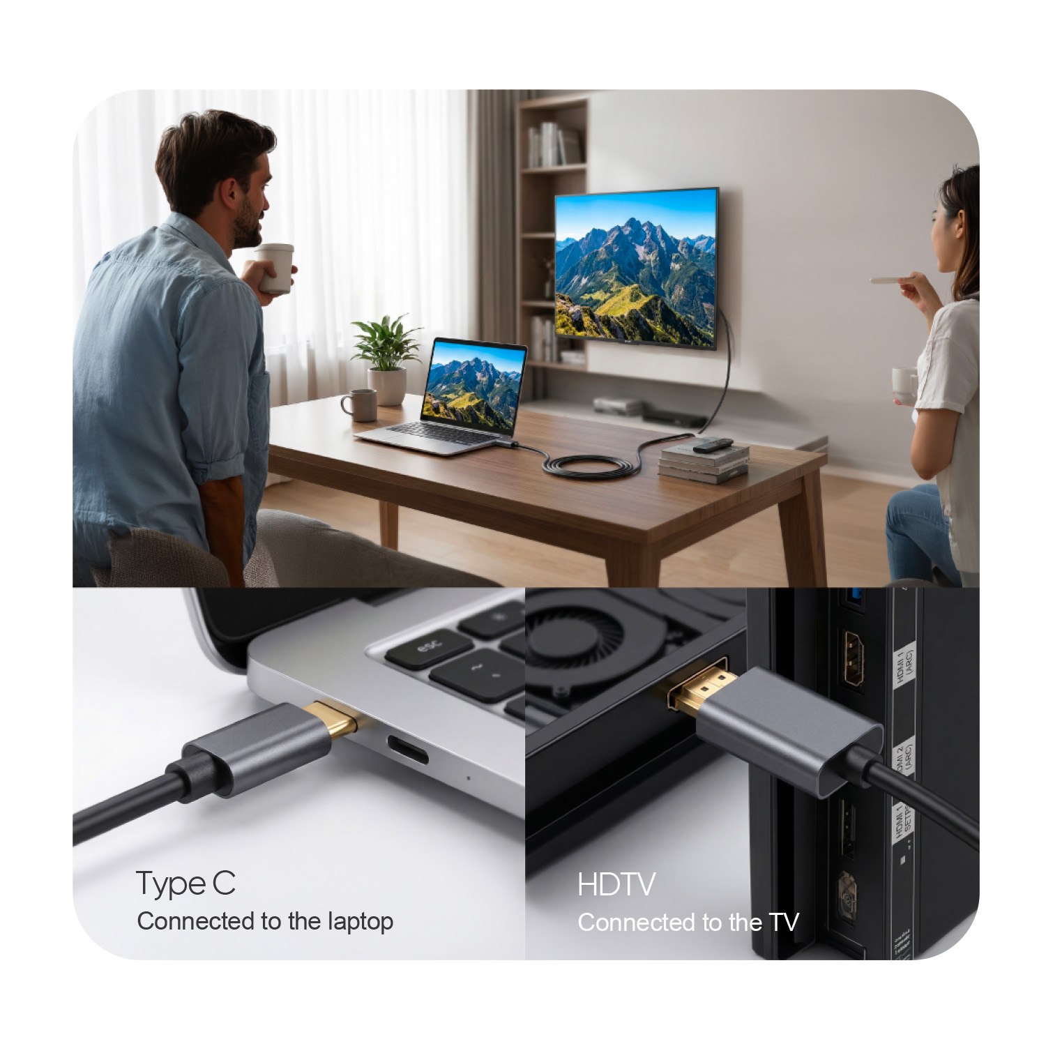 10017 - ADAPTER Video - HDMI - Type C - Image 2