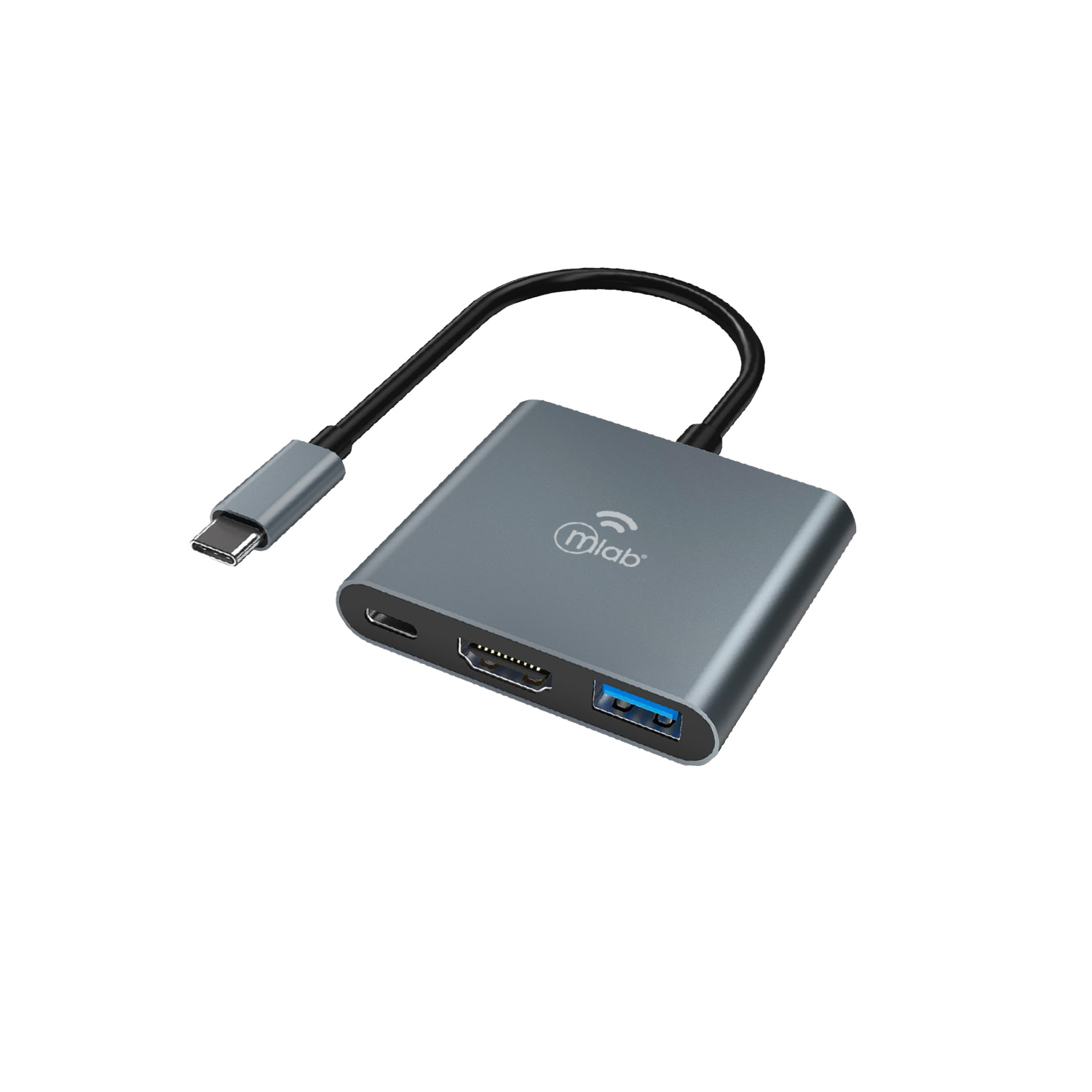10018 - HUB 3 en 1 HDMI - Type C - USB A