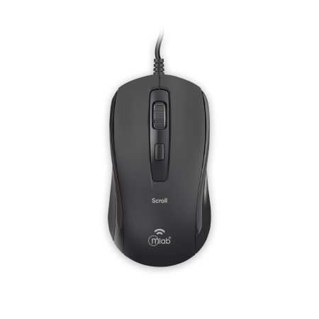 9726 - Scroll Wired mouse With Soft Scroll  M40C - Black