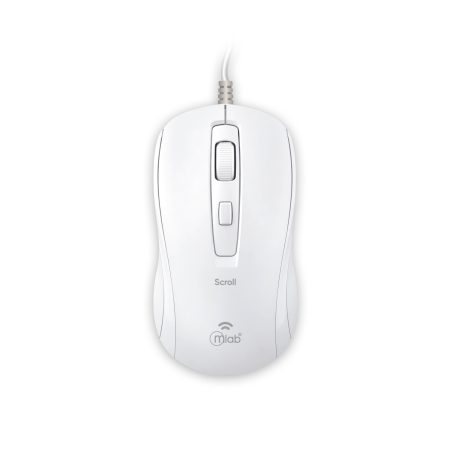 9727 - Scroll Wired mouse With Soft Scroll  M40C - White