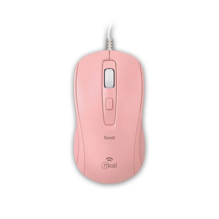 9728 - Scroll Wired mouse With Soft Scroll  M40C - Pink