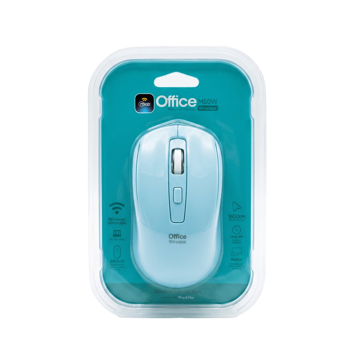 9733 - Office Wireless Move free. Click easy M50W - Blue - Image 2